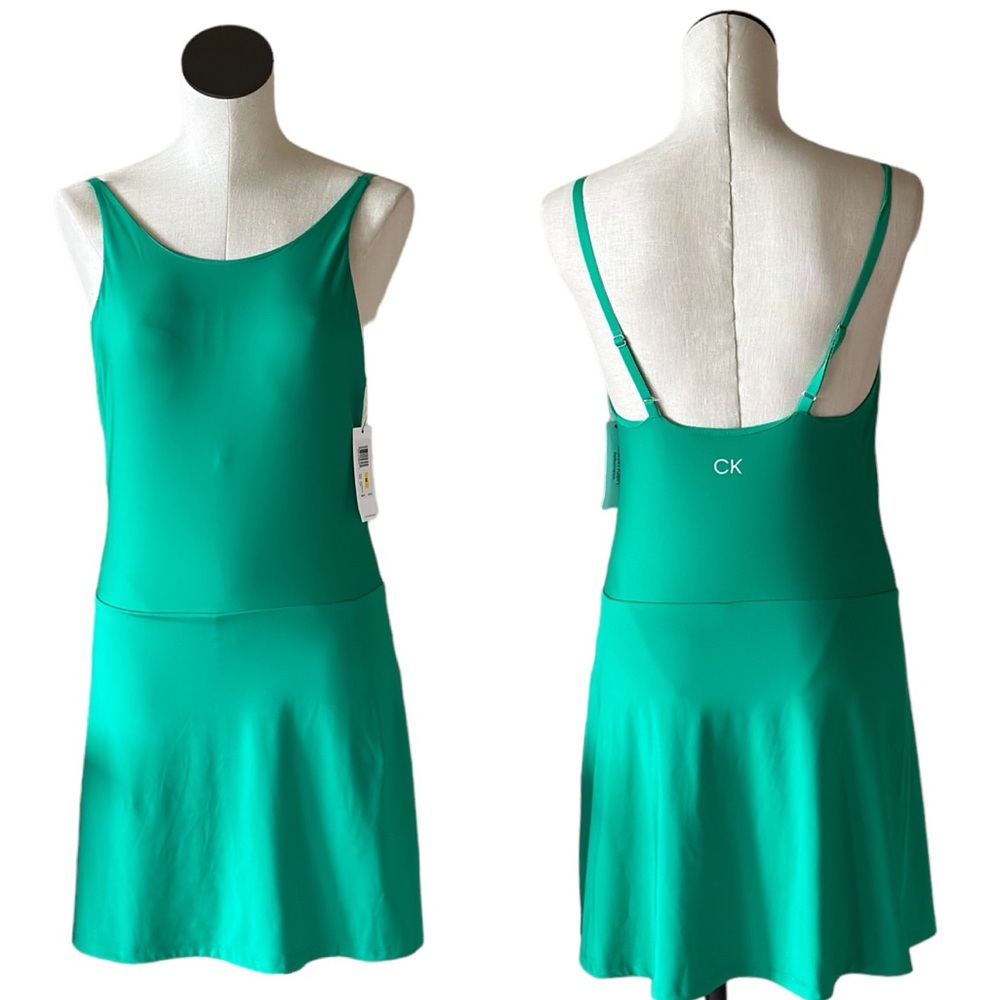 Calvin Klein Performance Athletic Skort Dress Green Medium